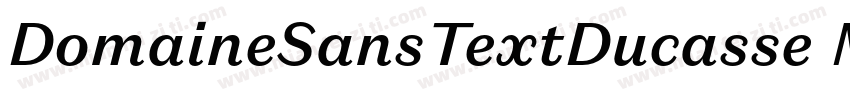 DomaineSansTextDucasse Medium字体转换